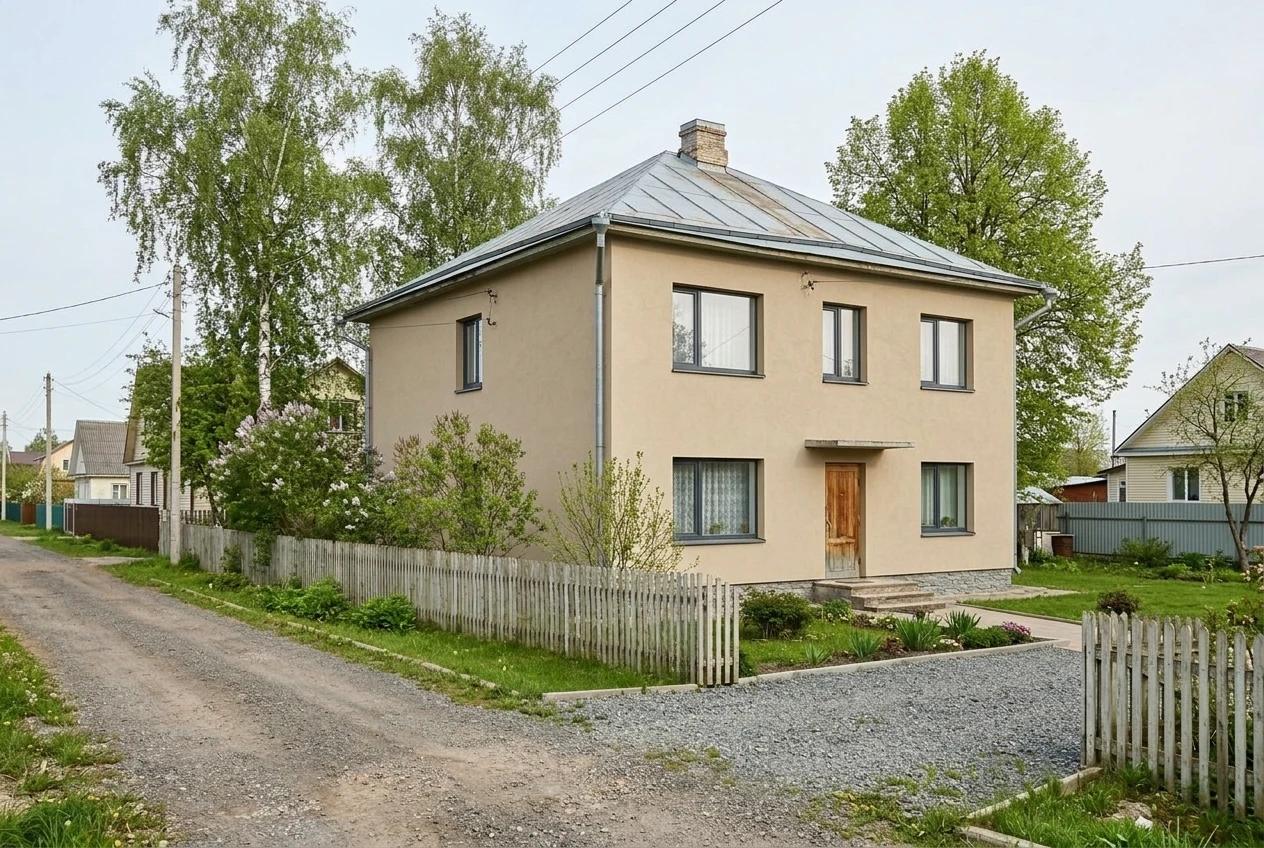 Дизайн фасада по городам России Дизайн фасада по городам России — фасад, AI-визуализация по фото