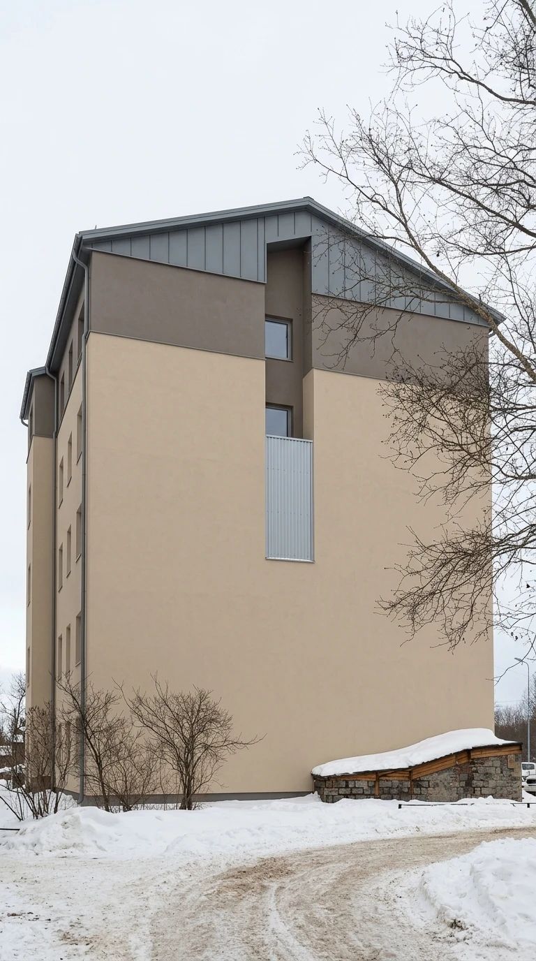 Дизайн фасада в стиле Минимализм — Фасад от нейросети AI Facade