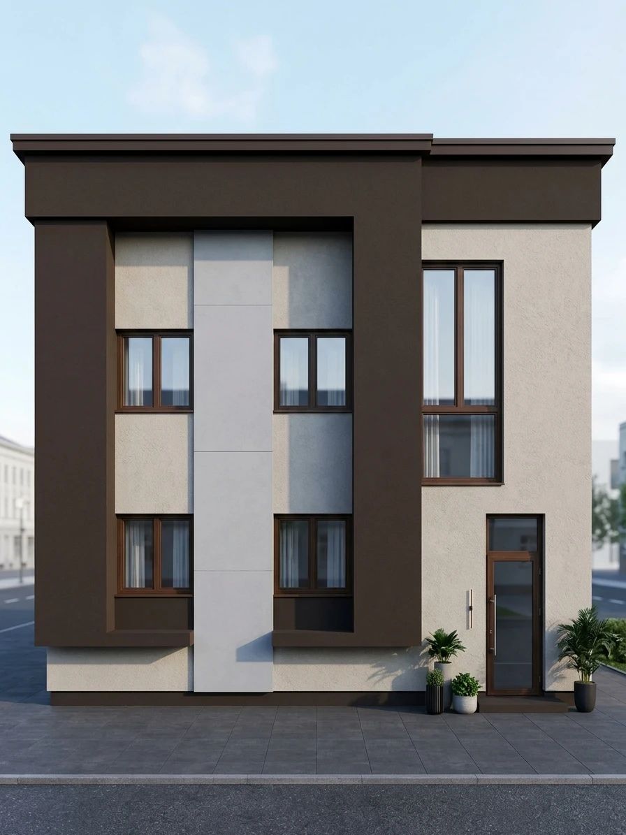 Дизайн фасада в стиле Современный — Фасад от нейросети AI Facade