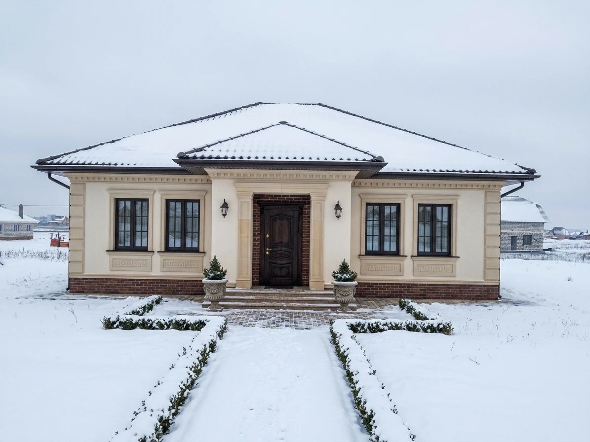 Дизайн фасада в стиле Классический — фото фасада от нейросети AI Facade
