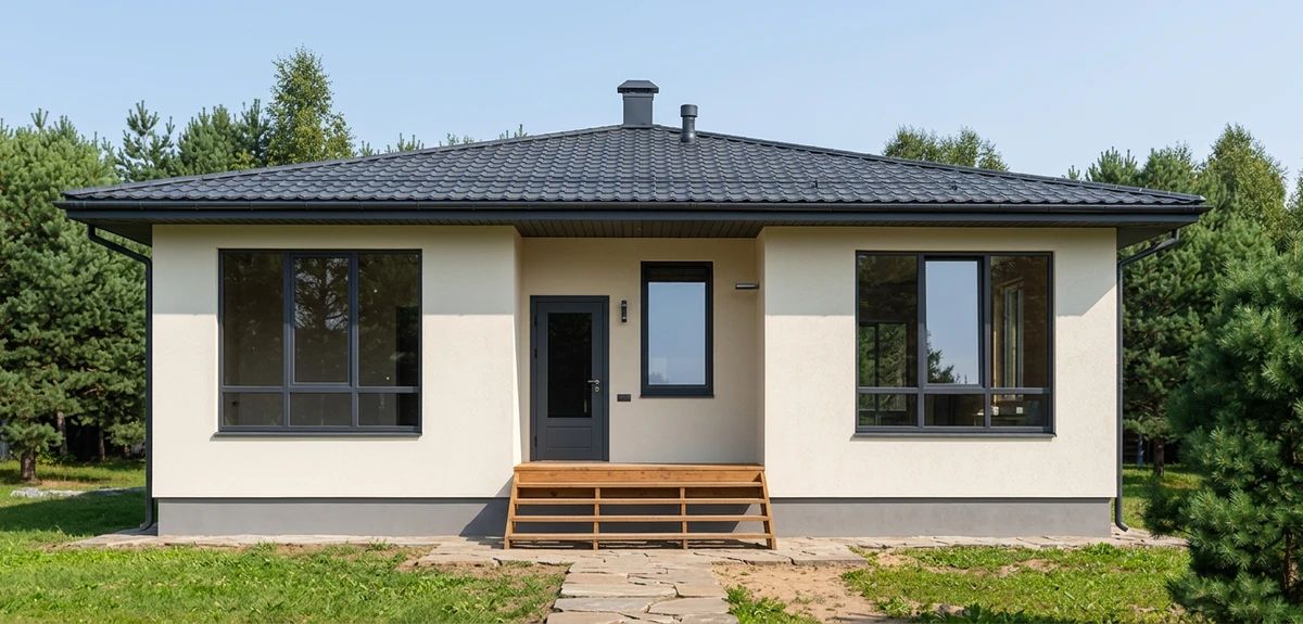 Дизайн фасада в стиле Минимализм — Фасад от нейросети AI Facade