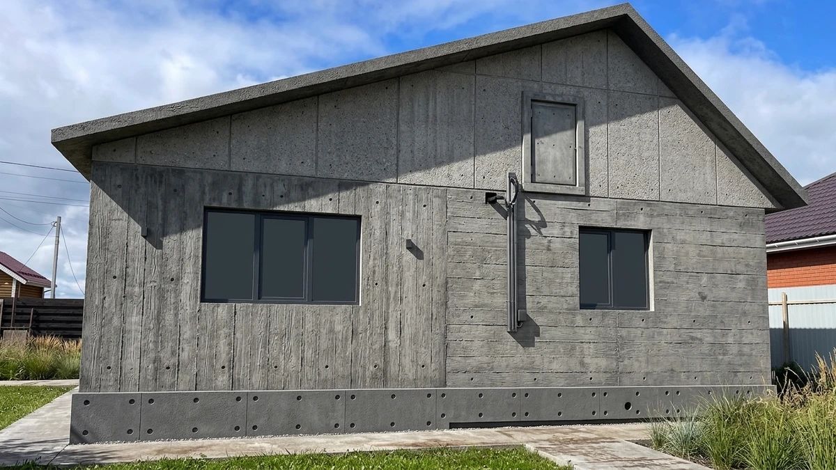 Дизайн фасада в стиле Брутализм — Фасад от нейросети AI Facade