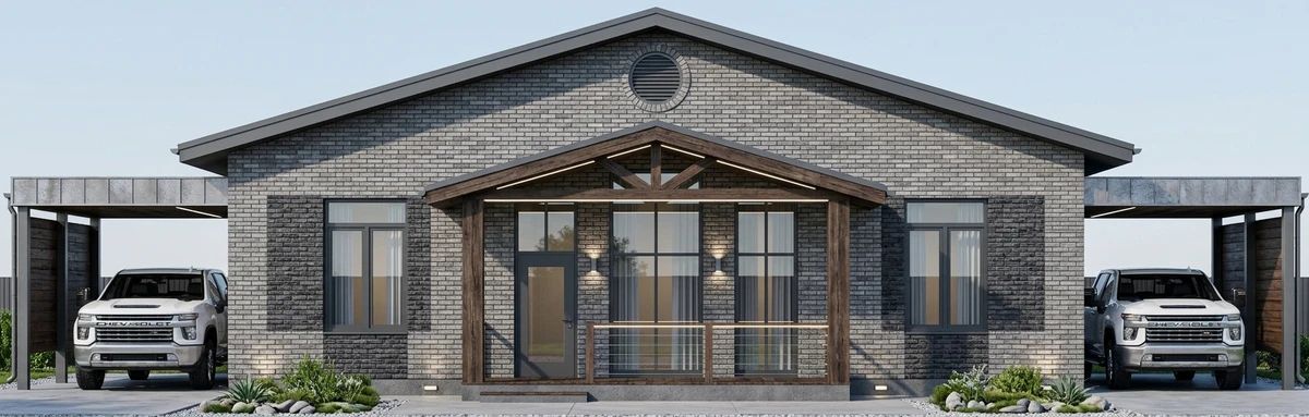 Дизайн фасада в стиле Современный — Фасад от нейросети AI Facade