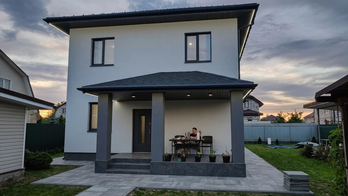 Дизайн фасада в стиле Минимализм — Фасад от нейросети AI Facade