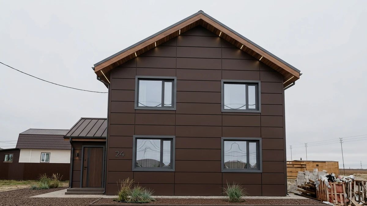 Дизайн фасада в стиле Современный — Фасад от нейросети AI Facade