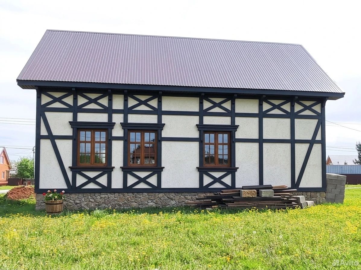 Дизайн фасада в стиле Деревенский — фото фасада от нейросети AI Facade