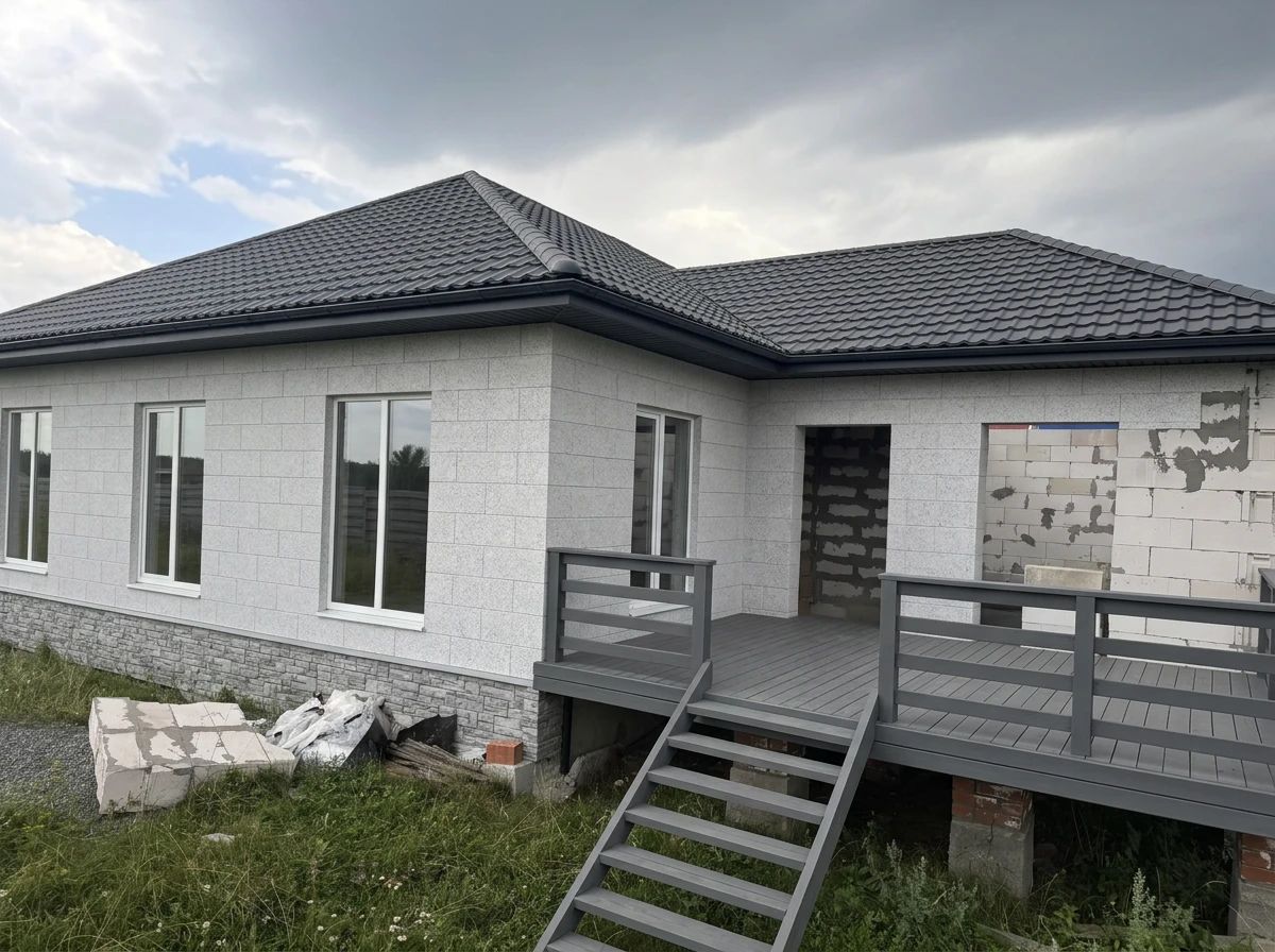 Дизайн фасада в стиле Современный — Фасад от нейросети AI Facade
