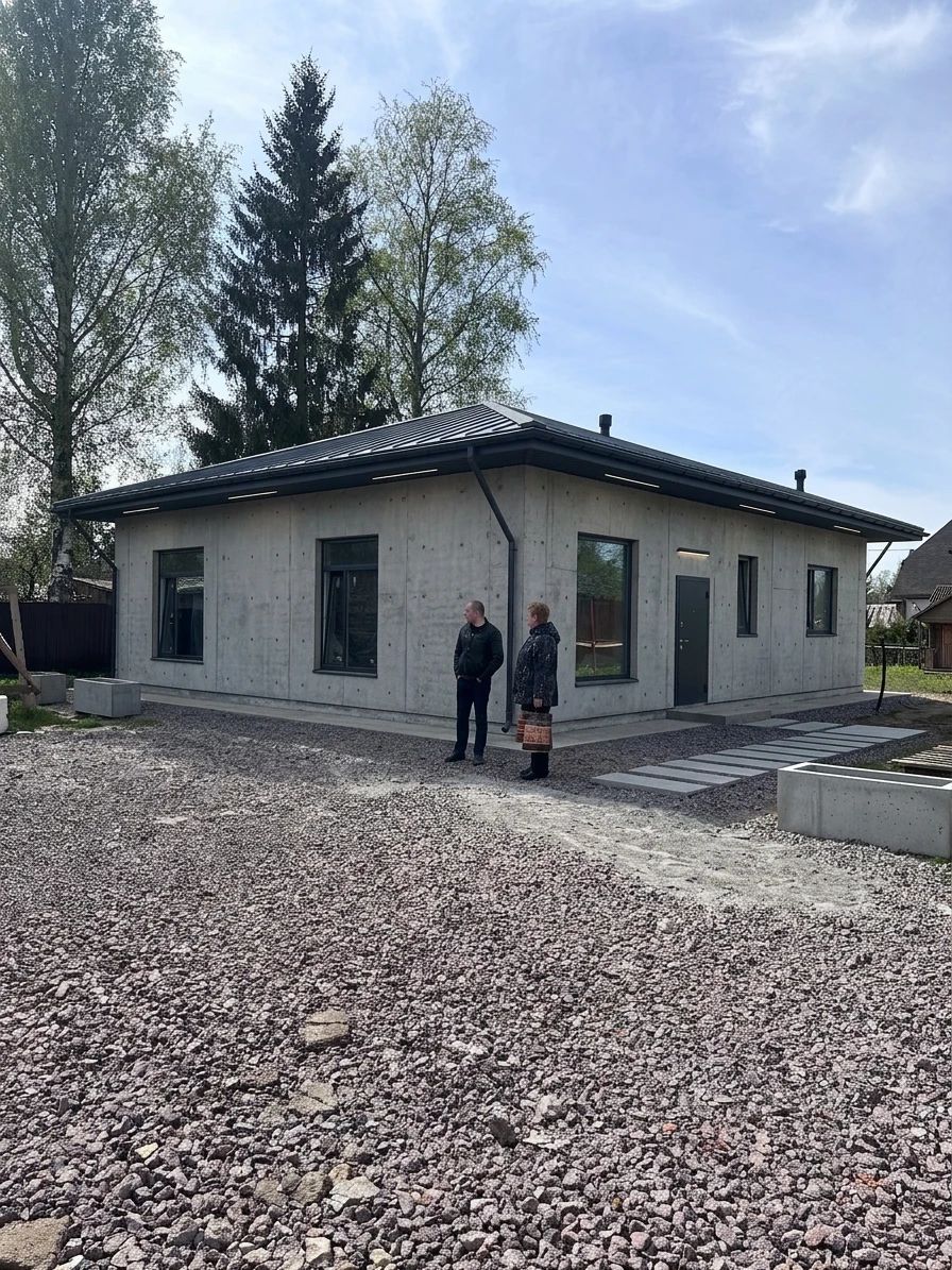 Дизайн фасада в стиле Брутализм — Фасад от нейросети AI Facade