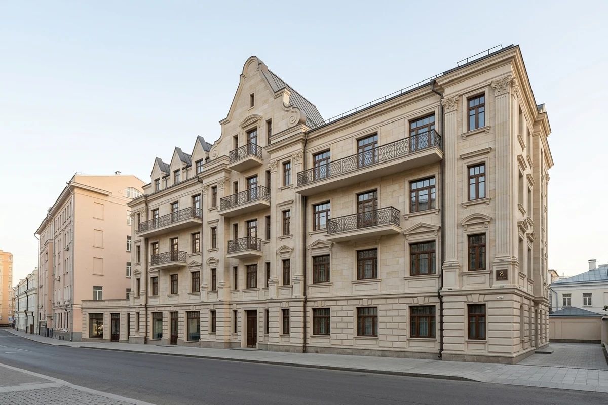 Дизайн фасада в стиле Классический — фото фасада от нейросети AI Facade