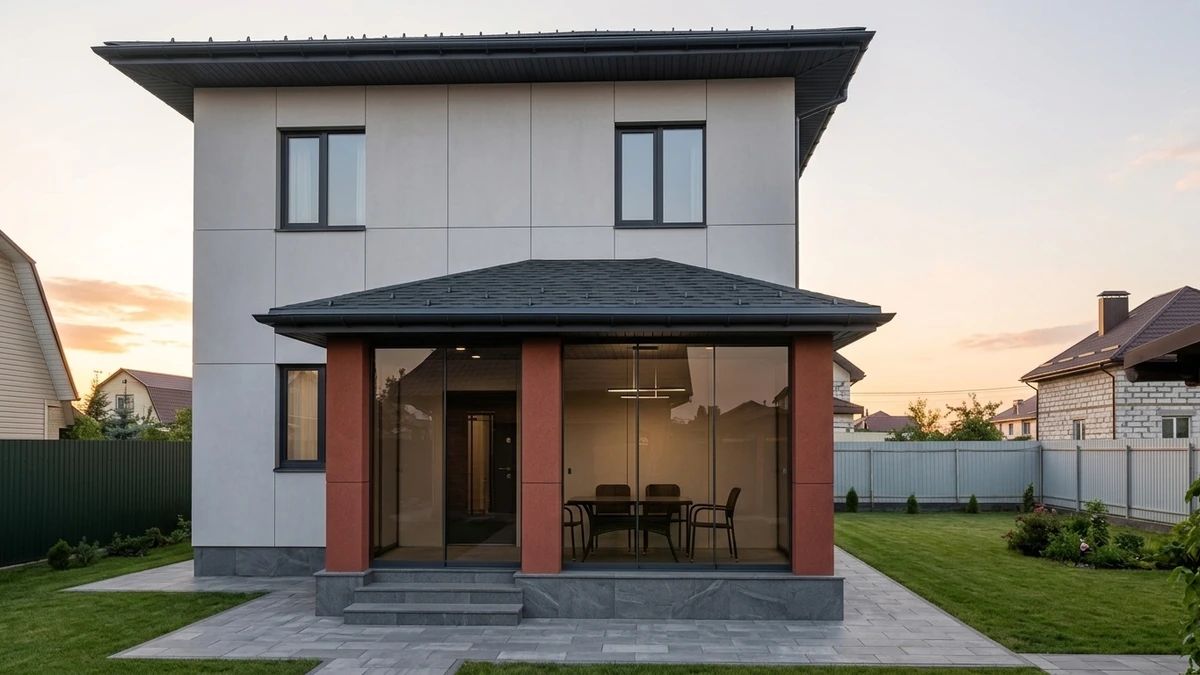 Дизайн фасада в стиле Минимализм — Фасад от нейросети AI Facade