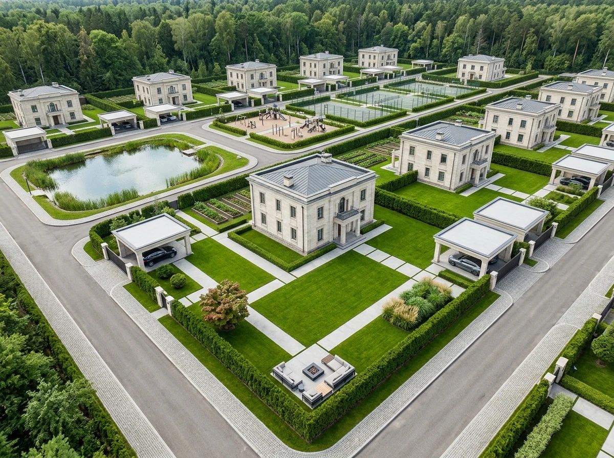 Дизайн участка в стиле Минимализм — фото от нейросети AI Facade