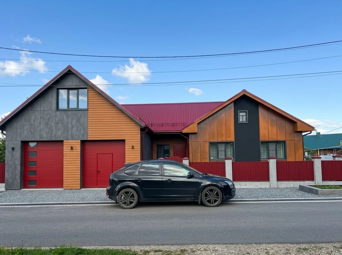Дизайн фасада в стиле Современный — Фасад от нейросети AI Facade