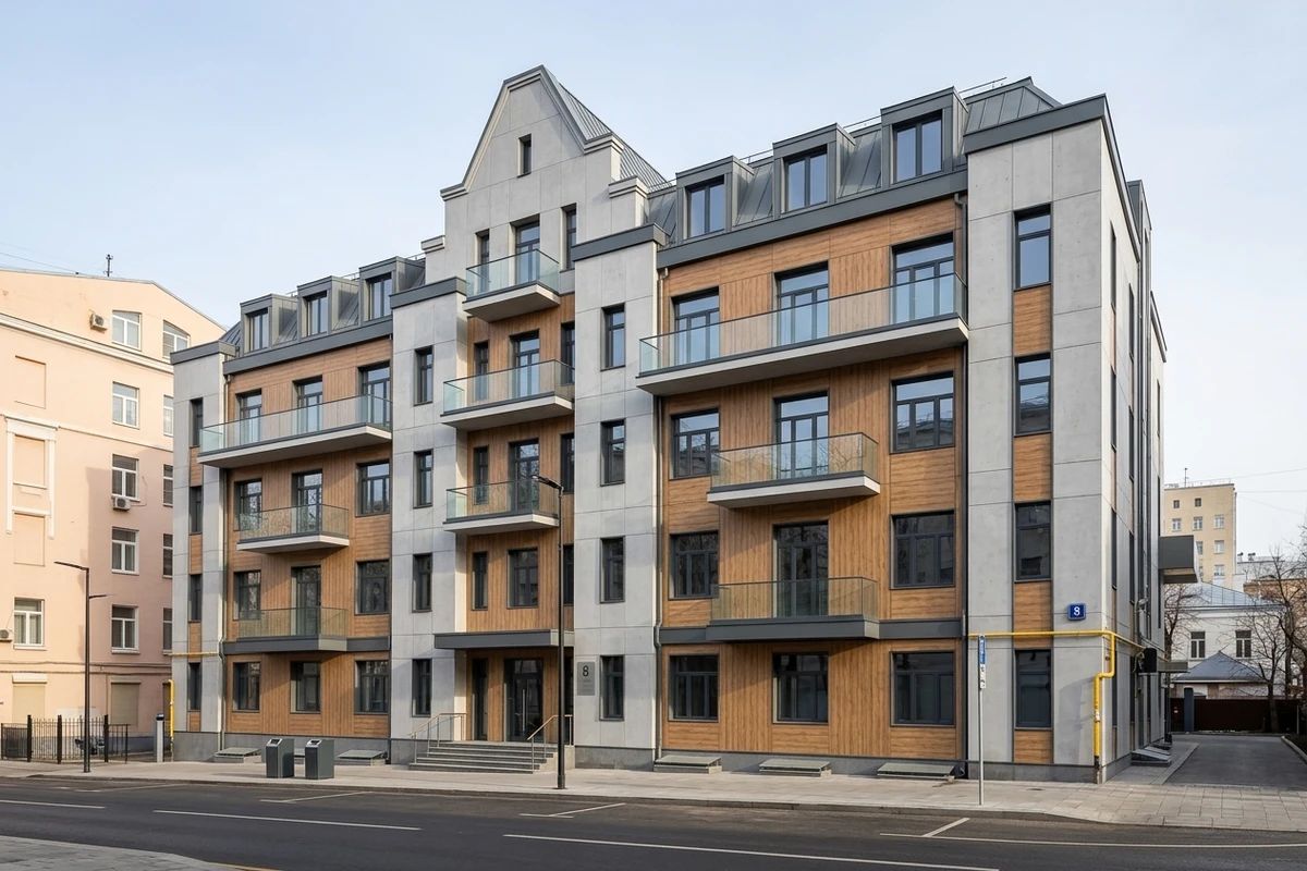 Дизайн фасада в стиле Современный — Фасад от нейросети AI Facade