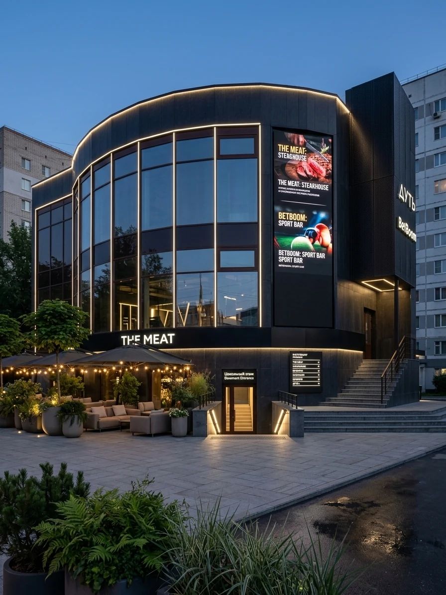Дизайн фасада в стиле Контемпорари — Фасад от нейросети AI Facade