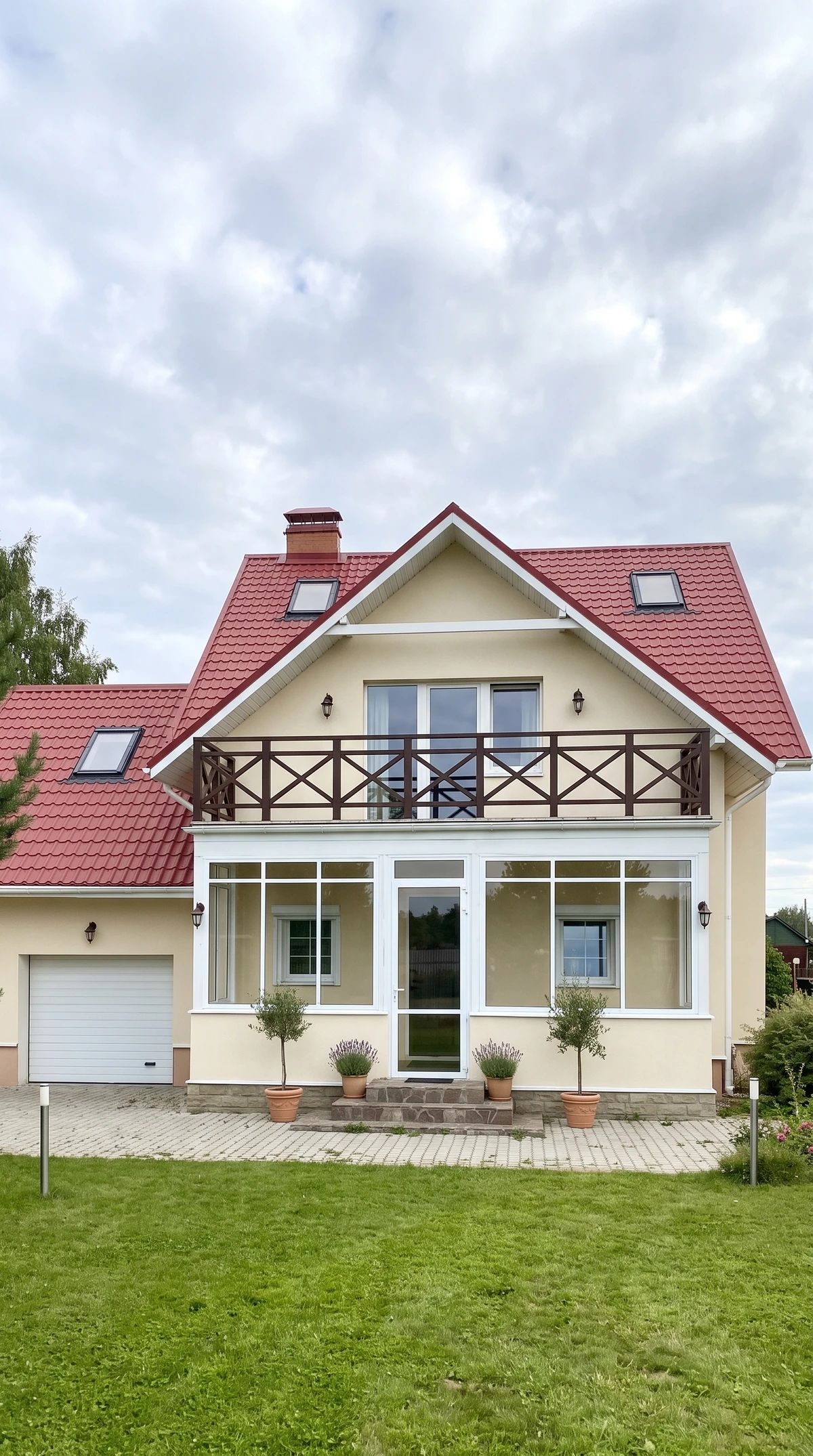 Дизайн фасада в стиле Прованс — Фасад от нейросети AI Facade