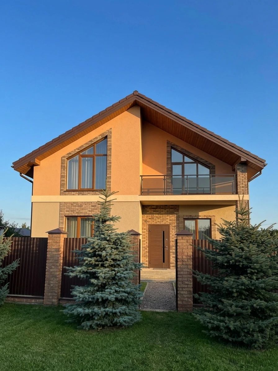Дизайн фасада в стиле Современный — Фасад от нейросети AI Facade