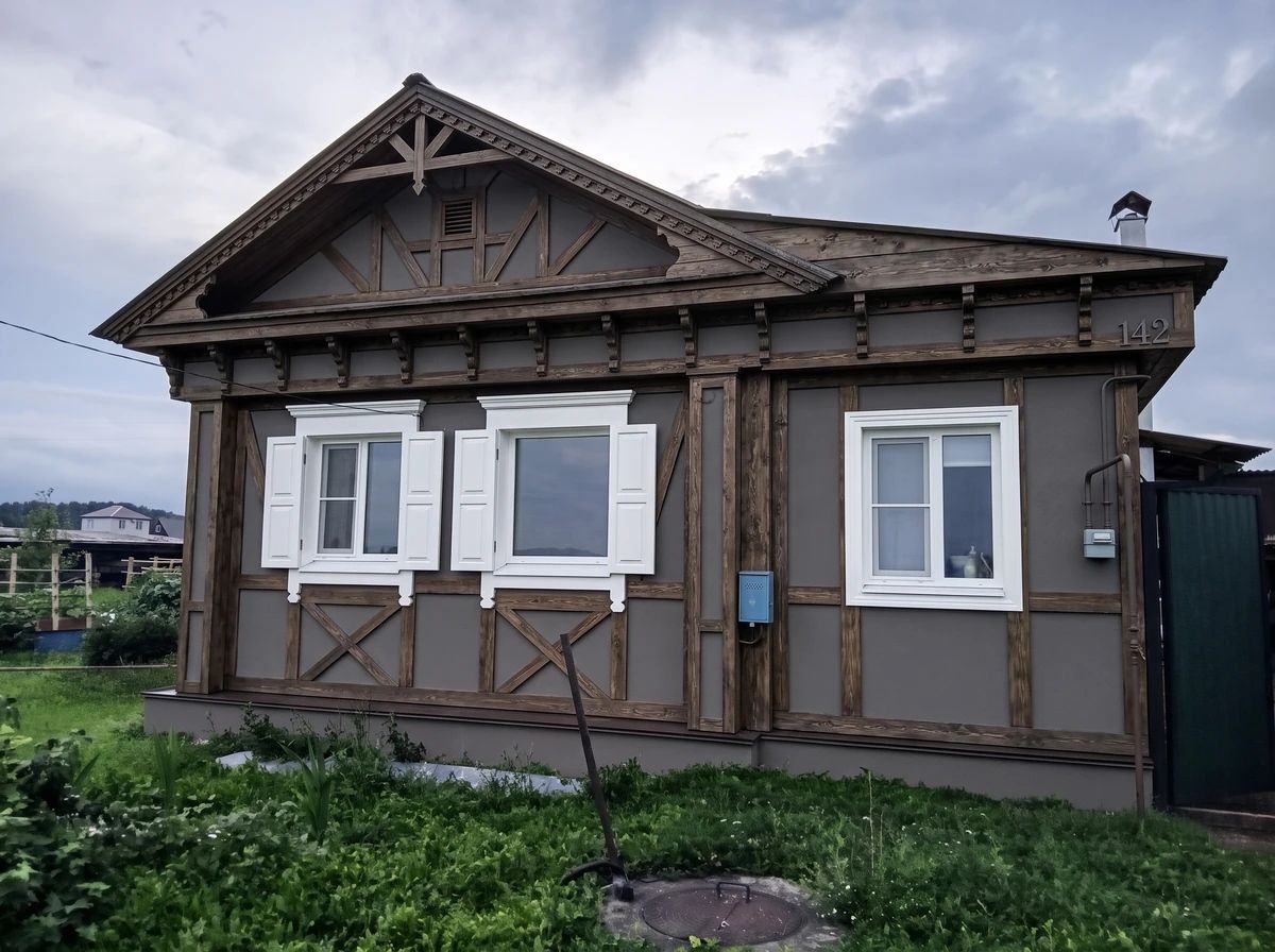 Дизайн фасада в стиле Фахверк — Фасад от нейросети AI Facade