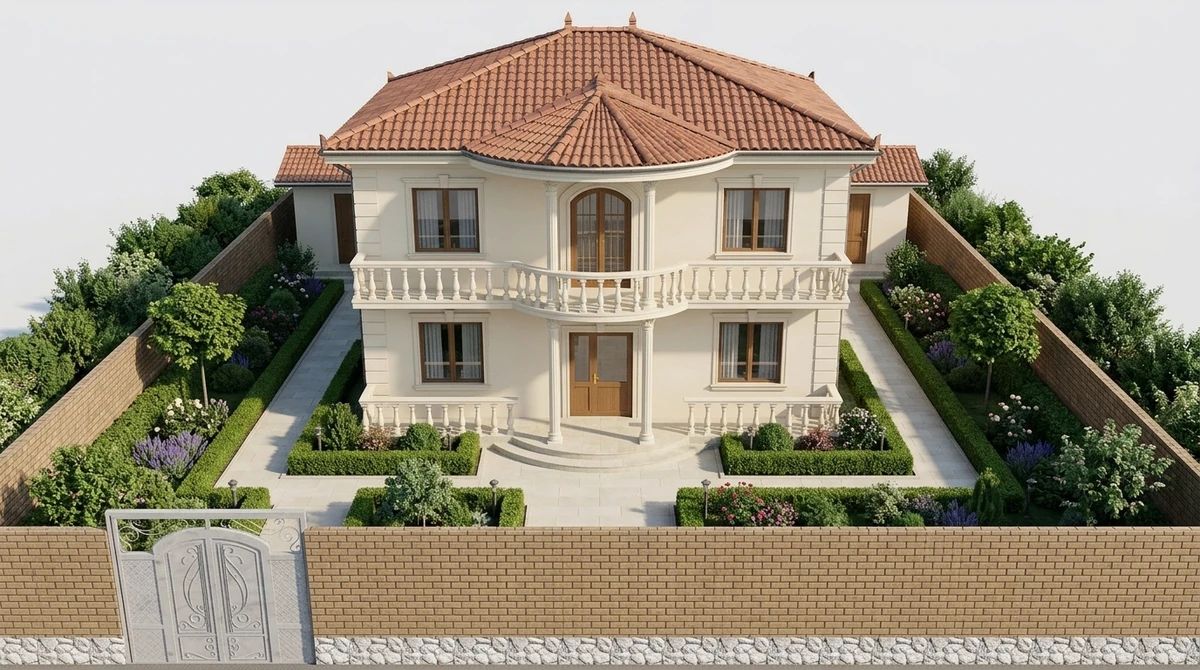 Дизайн фасада в стиле Классический — Фасад от нейросети AI Facade