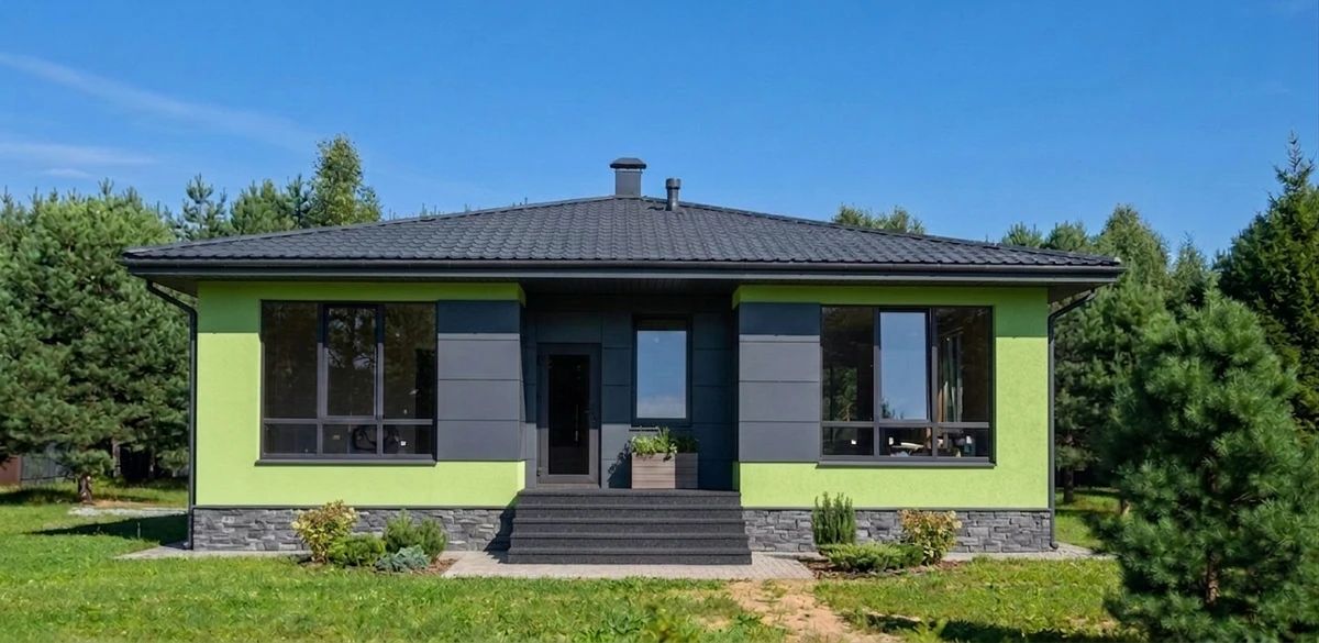 Дизайн фасада в стиле Современный — Фасад от нейросети AI Facade