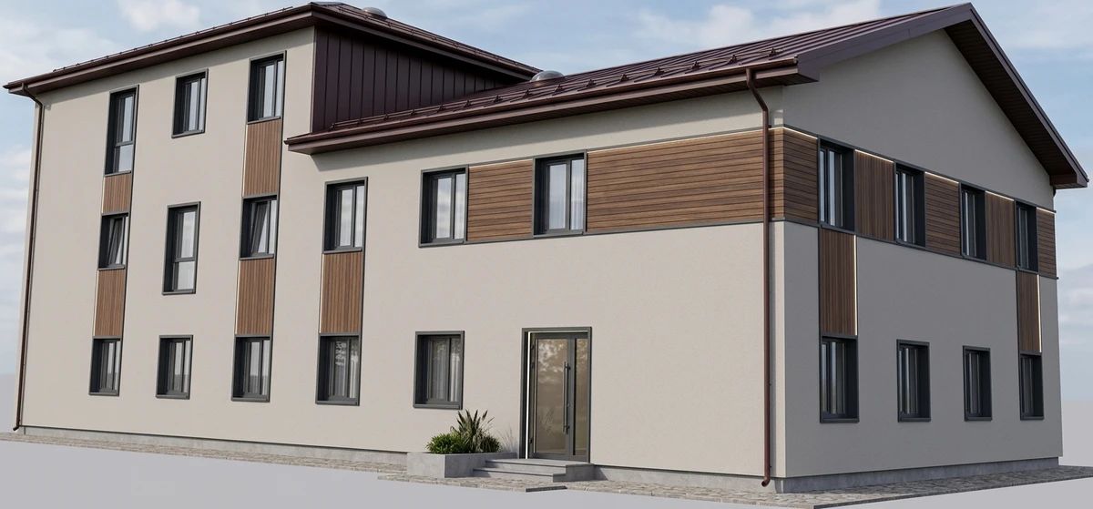 Дизайн фасада в стиле Современный — Фасад от нейросети AI Facade