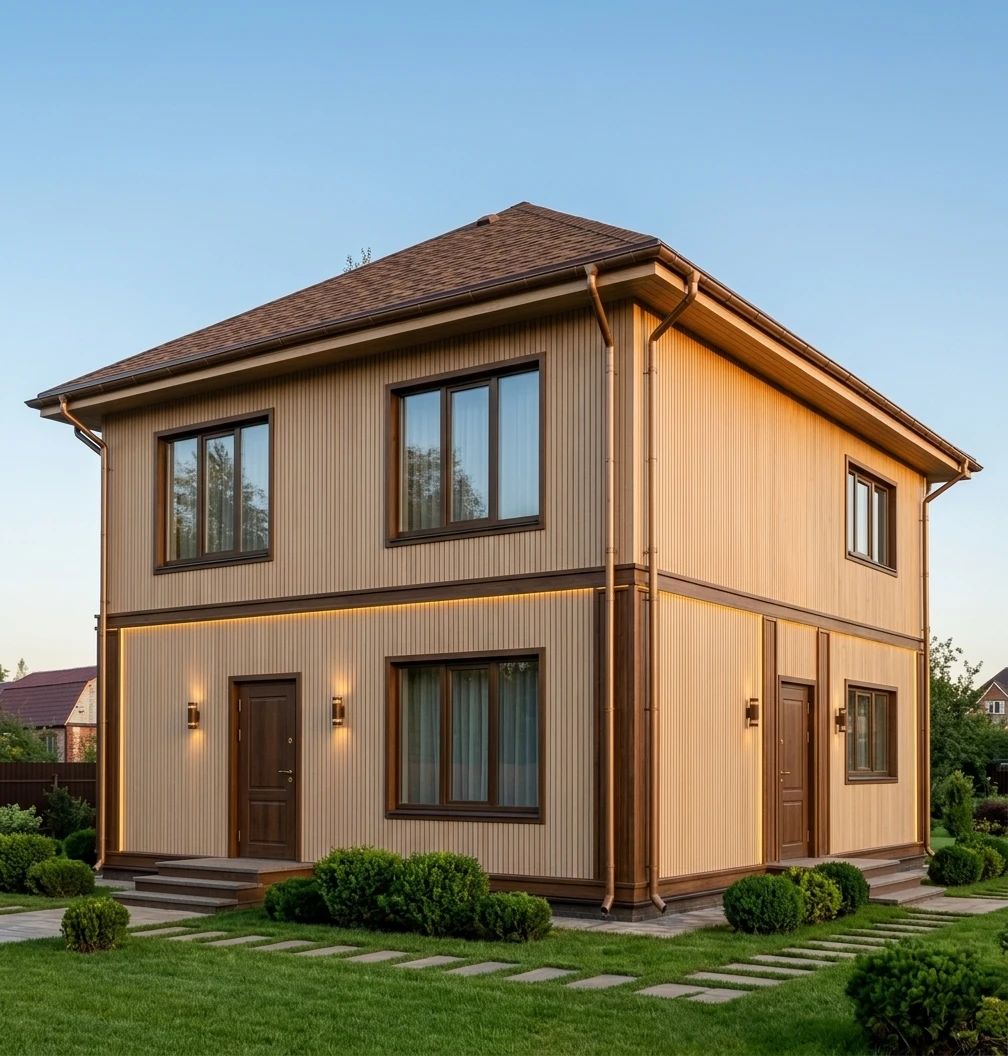 Дизайн фасада в стиле Современный — Фасад от нейросети AI Facade