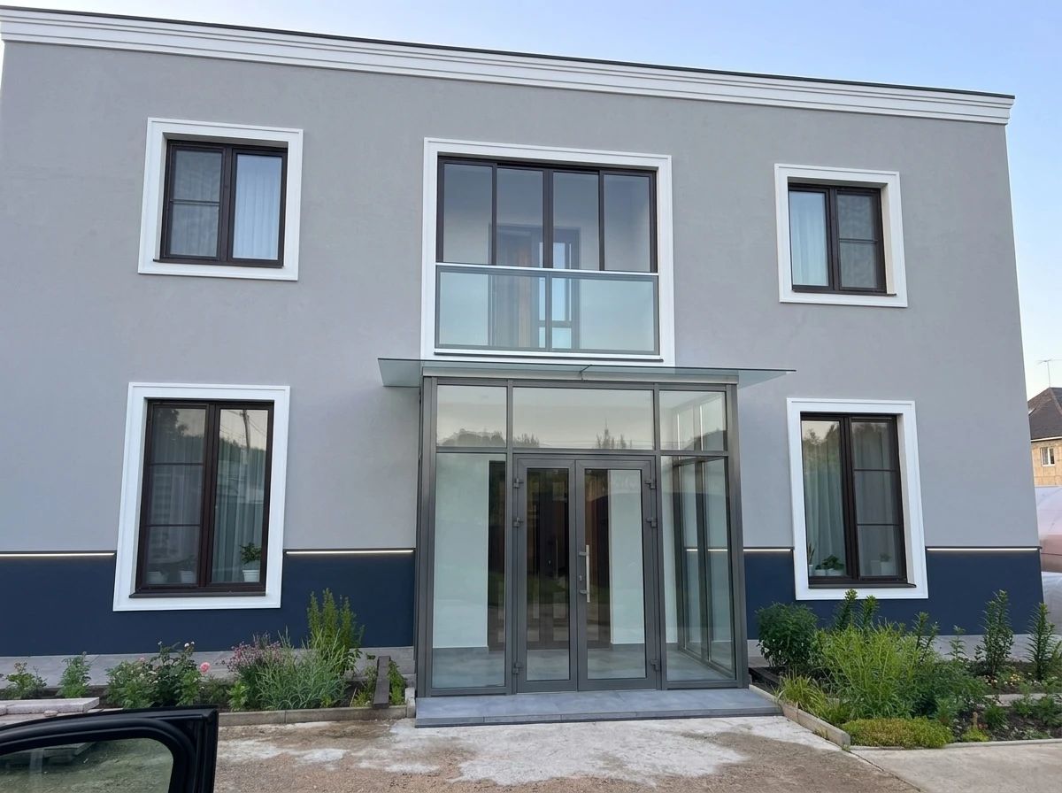 Дизайн фасада в стиле Хай-тек — Фасад от нейросети AI Facade
