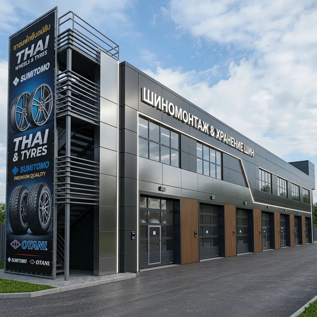 Дизайн фасада в стиле Хай-тек — Фасад от нейросети AI Facade