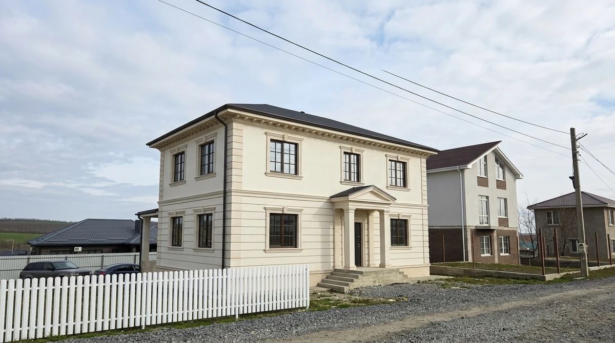 Дизайн фасада в стиле Неоклассика — Фасад от нейросети AI Facade