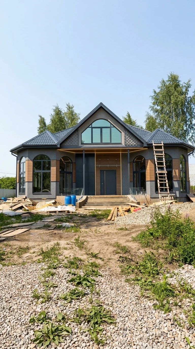 Дизайн фасада в стиле Современный — Фасад от нейросети AI Facade