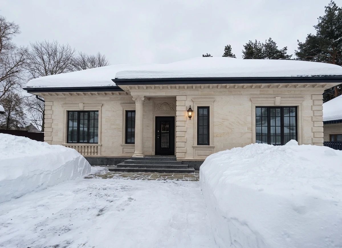 Дизайн фасада в стиле Классический — фото фасада от нейросети AI Facade