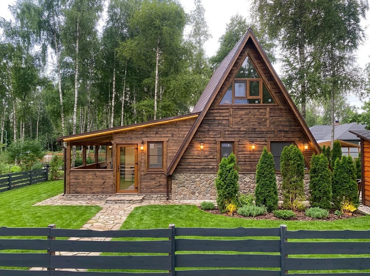 Дизайн фасада в стиле Деревенский — Фасад от нейросети AI Facade