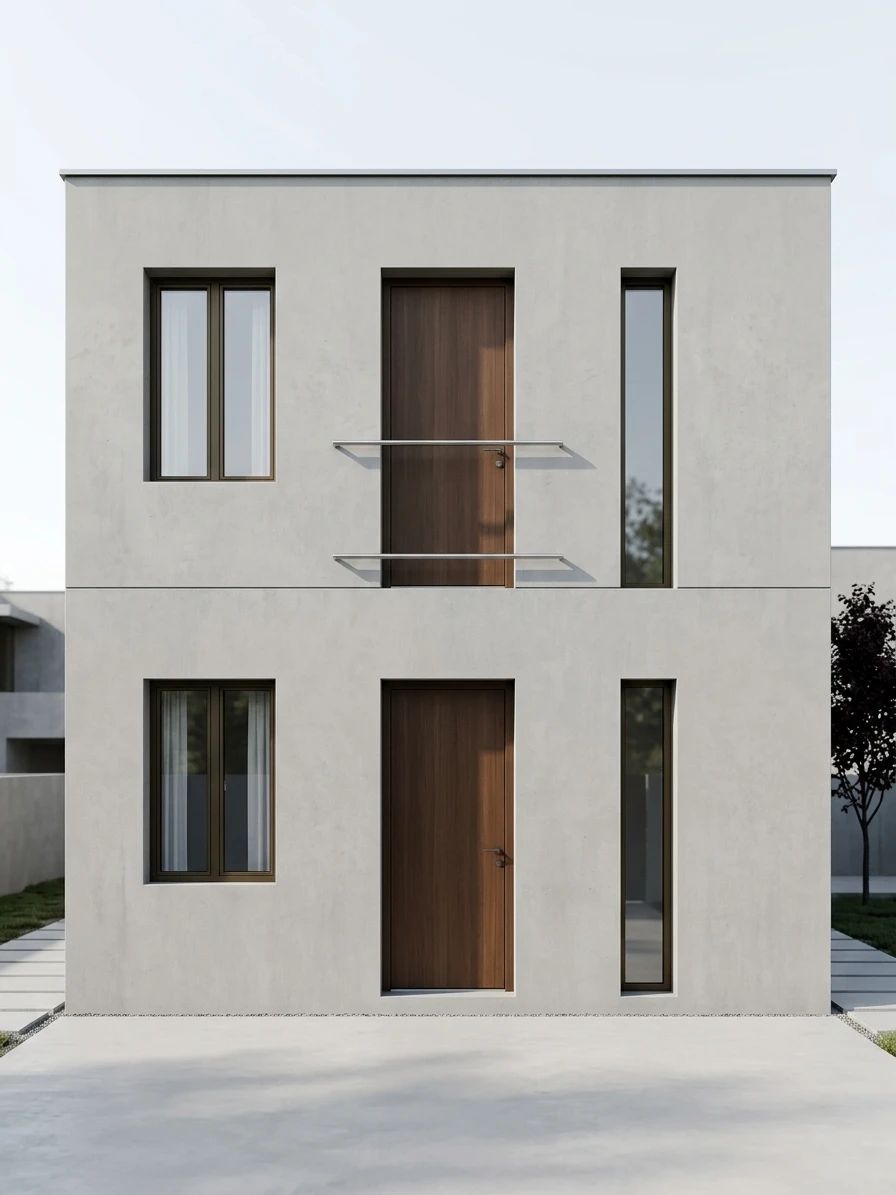 Дизайн фасада в стиле Минимализм — фото фасада от нейросети AI Facade