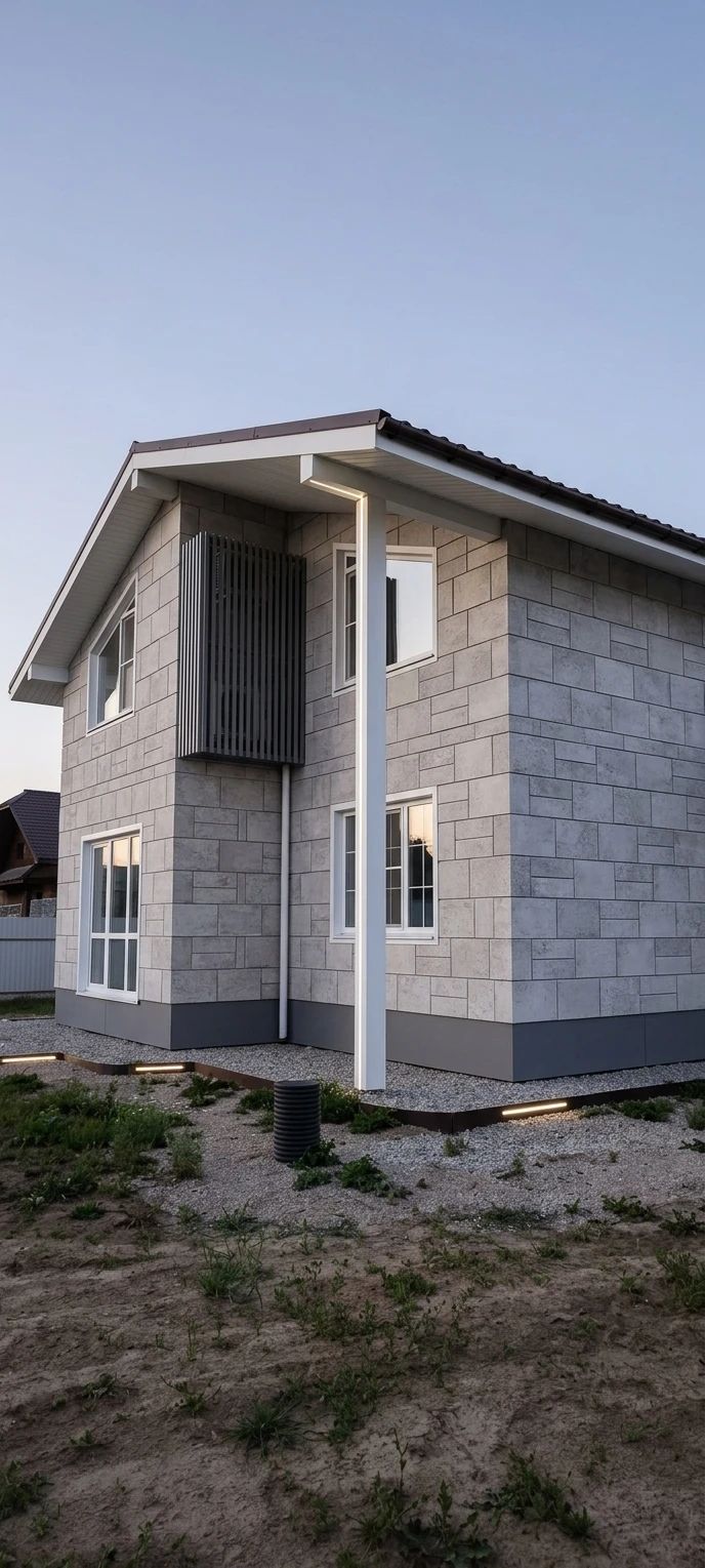 Дизайн фасада в стиле Хай-тек — Фасад от нейросети AI Facade