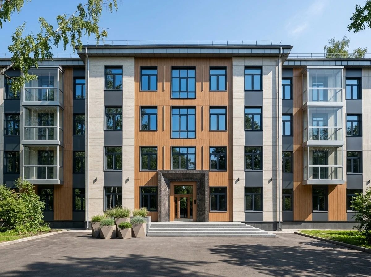 Дизайн фасада в стиле Современный — Фасад от нейросети AI Facade