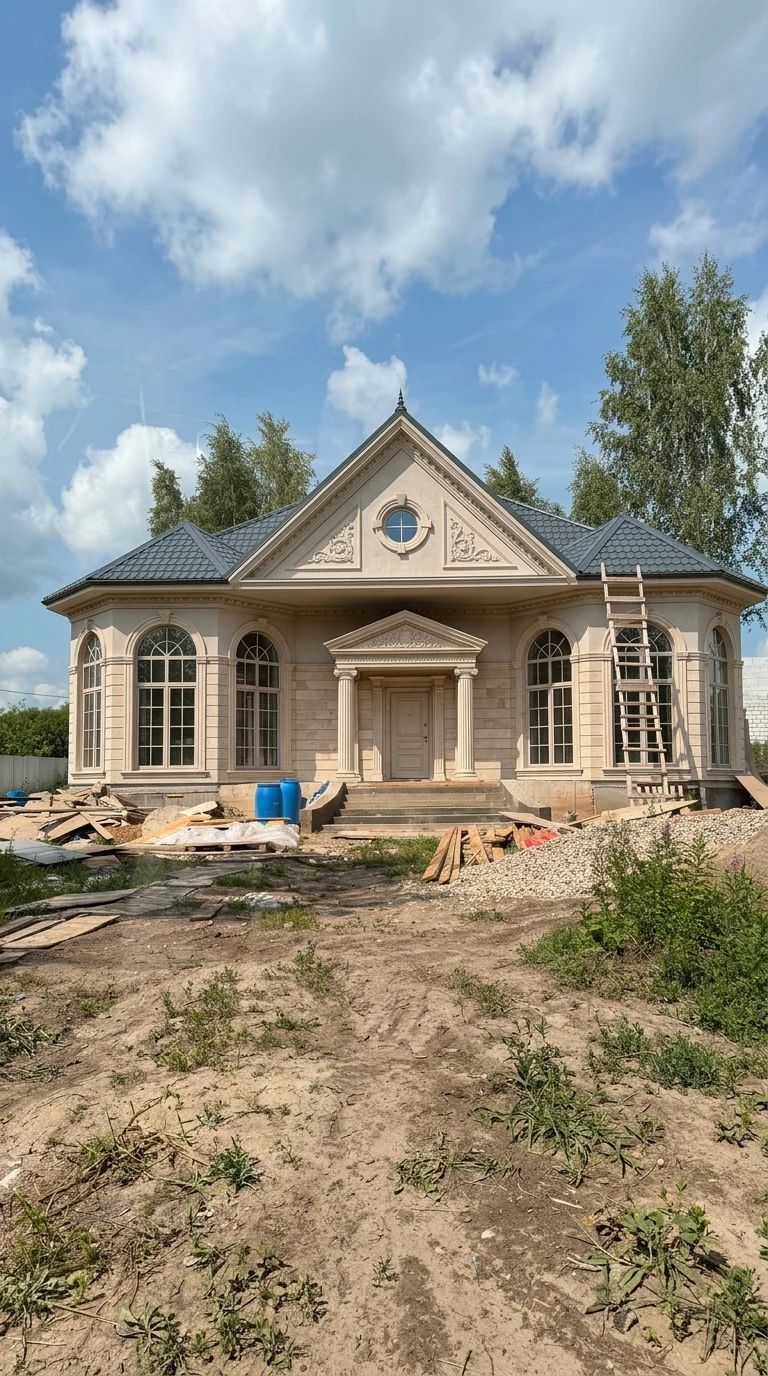 Дизайн фасада в стиле Классический — фото от нейросети AI Facade