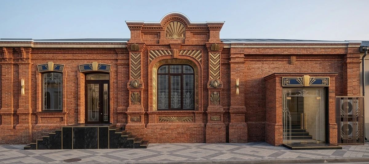 Дизайн фасада в стиле Ар-деко — Фасад от нейросети AI Facade