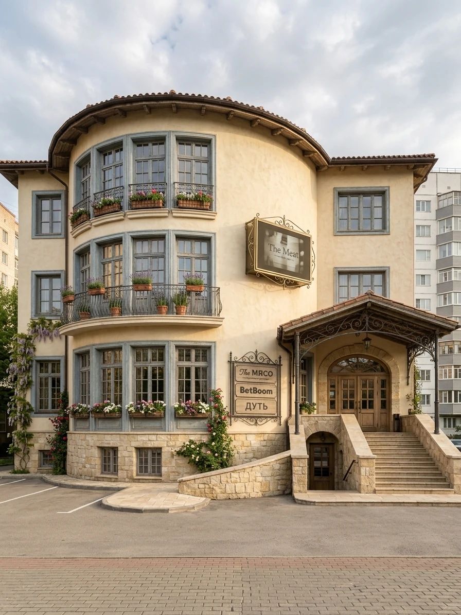 Дизайн фасада в стиле Прованс — Фасад от нейросети AI Facade