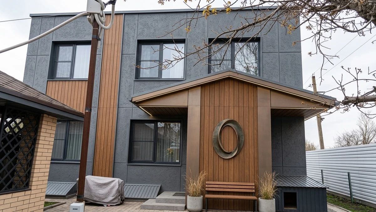 Дизайн фасада в стиле Современный — Фасад от нейросети AI Facade