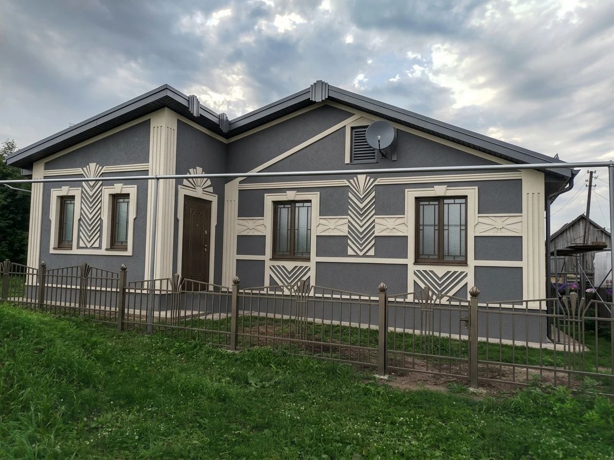Дизайн фасада в стиле Ар-деко — Фасад от нейросети AI Facade