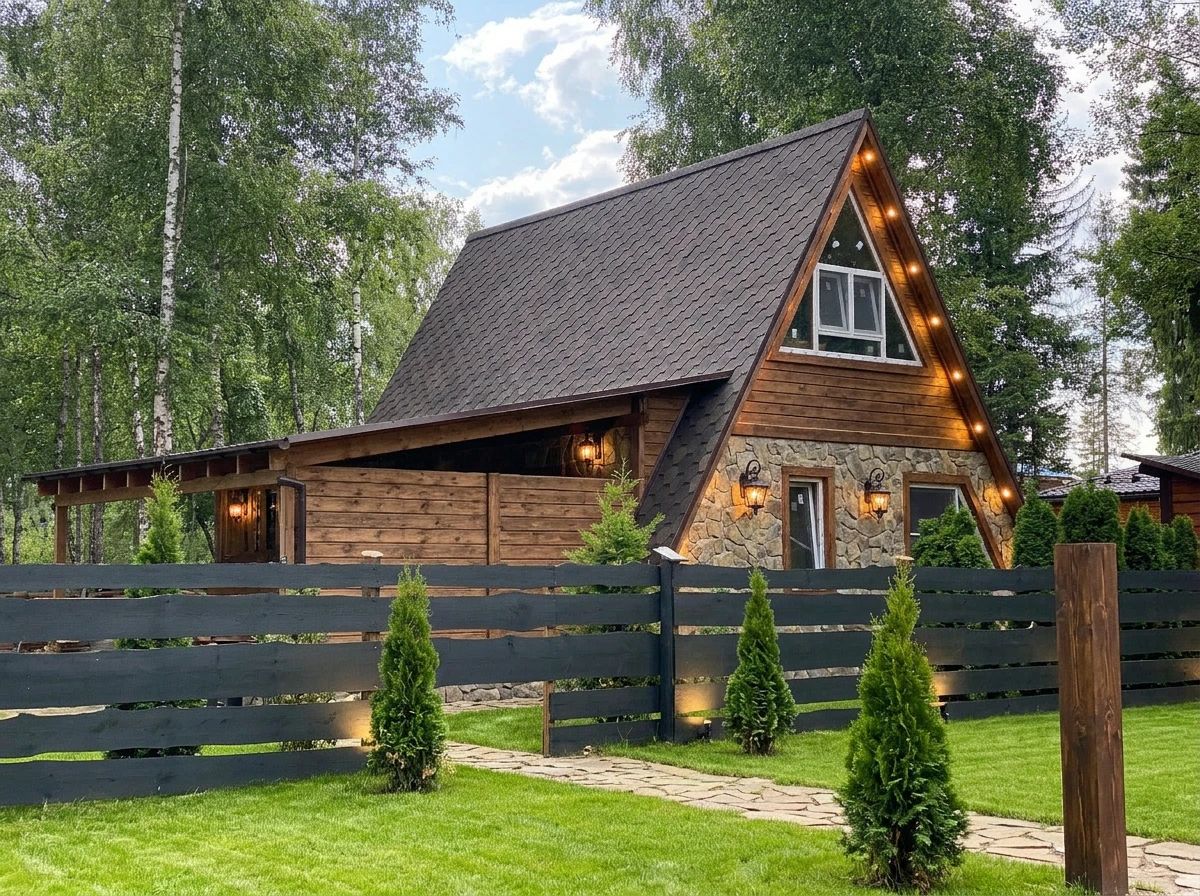 Дизайн фасада в стиле Шале — Фасад от нейросети AI Facade