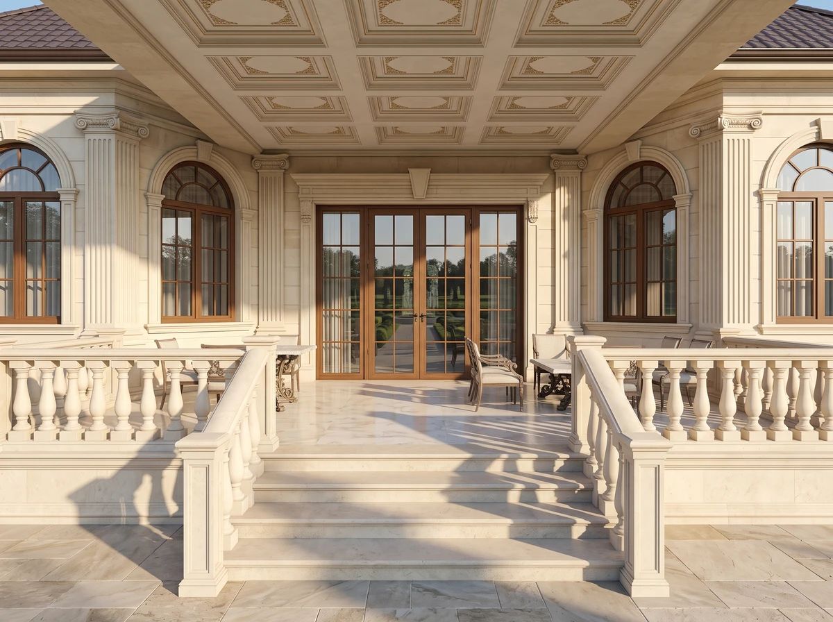 Дизайн фасада в стиле Неоклассика — Фасад от нейросети AI Facade