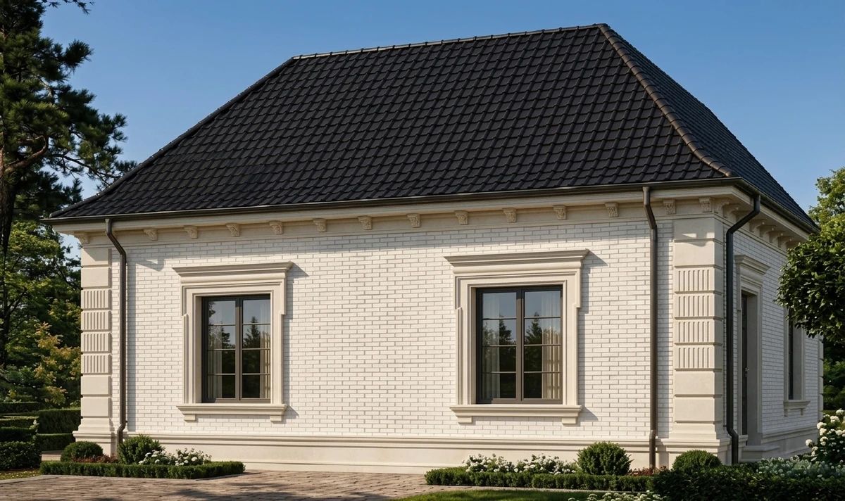 Дизайн фасада в стиле Неоклассика — Фасад от нейросети AI Facade
