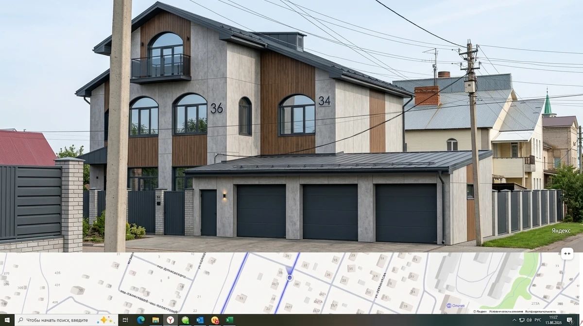Дизайн фасада в стиле Современный — Фасад от нейросети AI Facade