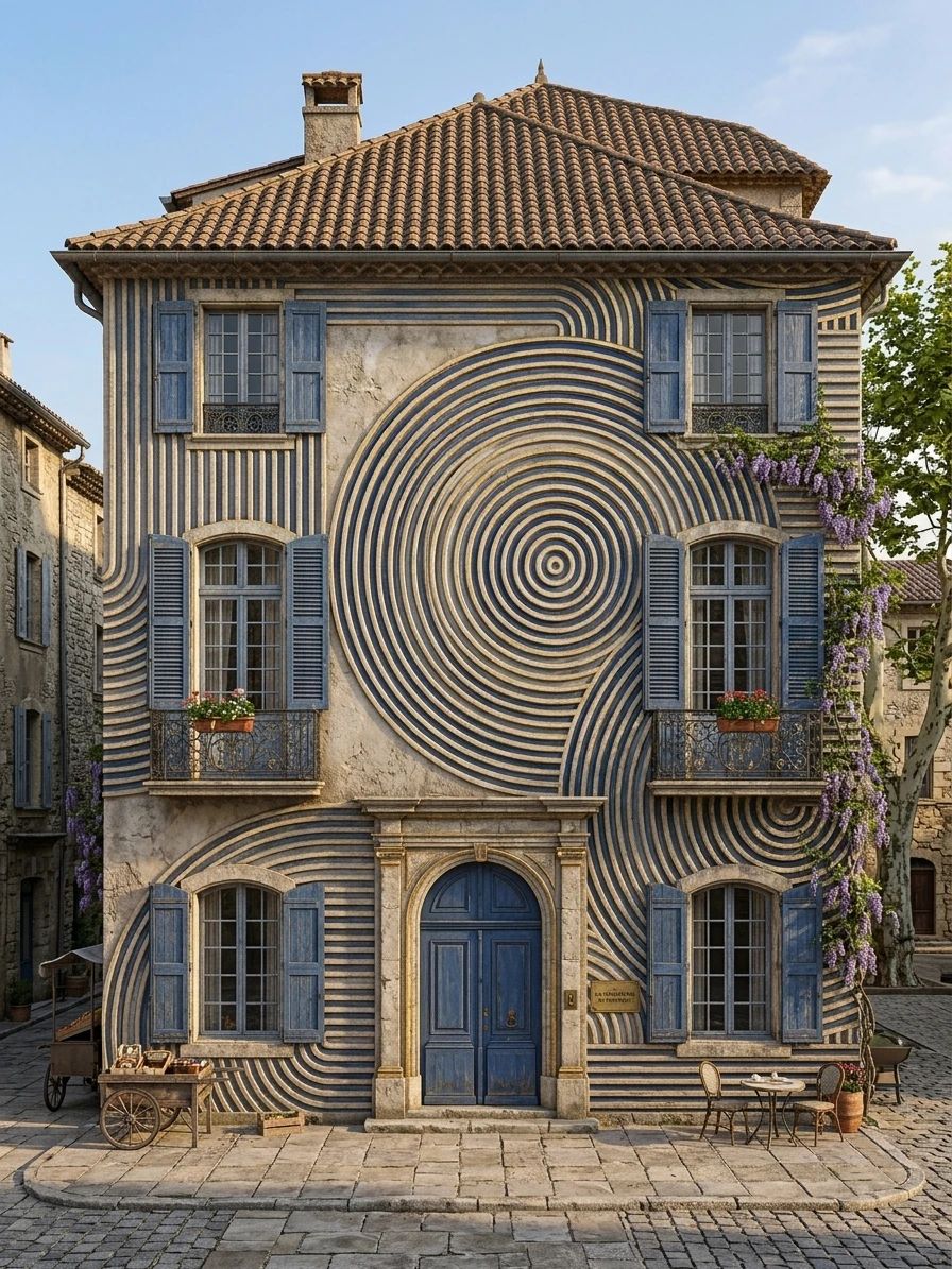 Дизайн фасада в стиле Прованс — фото фасада от нейросети AI Facade