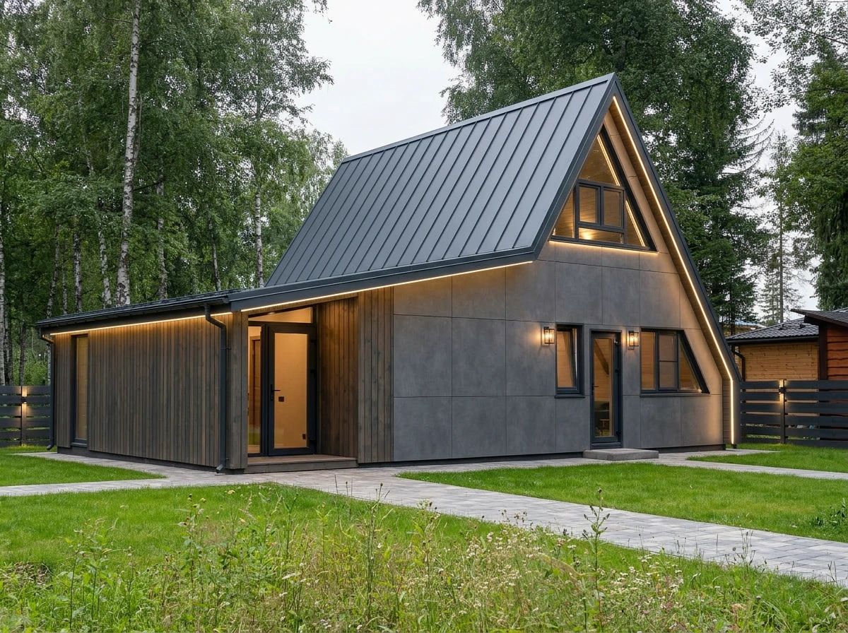 Дизайн фасада в стиле Современный — Фасад от нейросети AI Facade