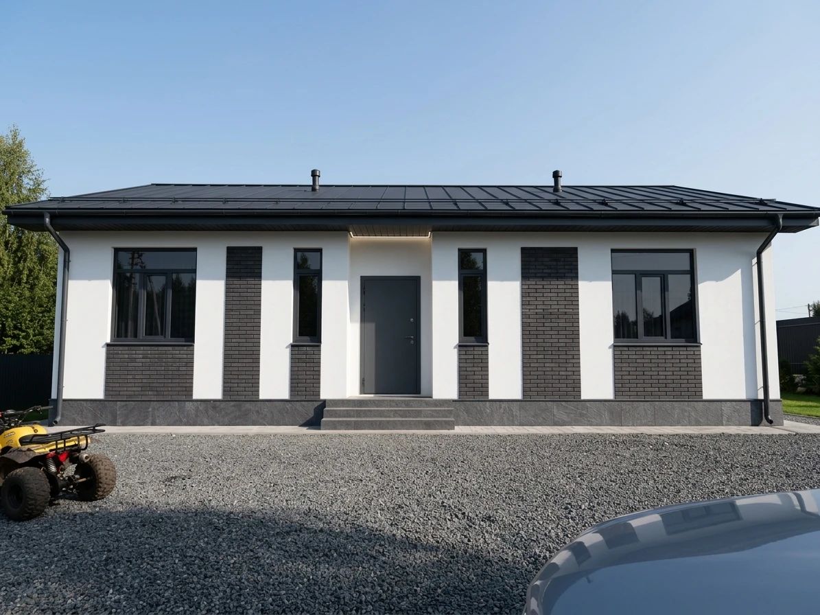 Дизайн фасада в стиле Современный — Фасад от нейросети AI Facade