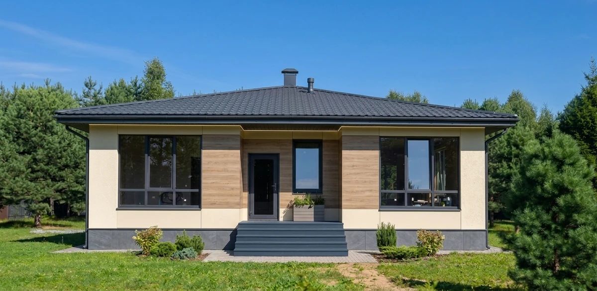 Дизайн фасада в стиле Современный — Фасад от нейросети AI Facade