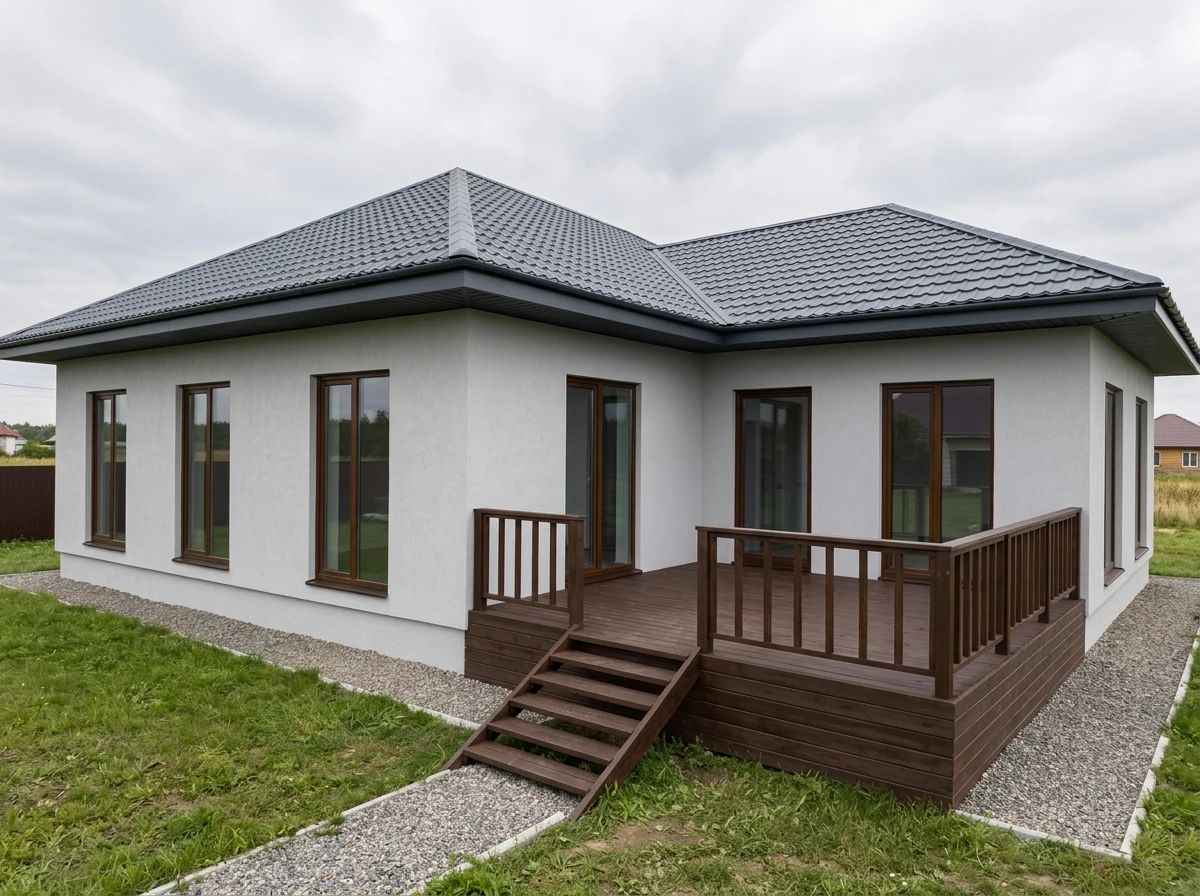 Дизайн фасада в стиле Современный — Фасад от нейросети AI Facade