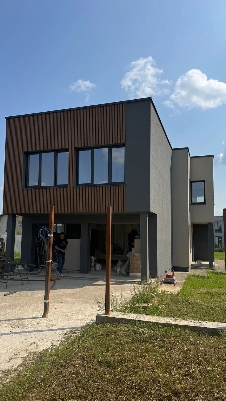 Дизайн фасада в стиле Блэктек — Фасад от нейросети AI Facade