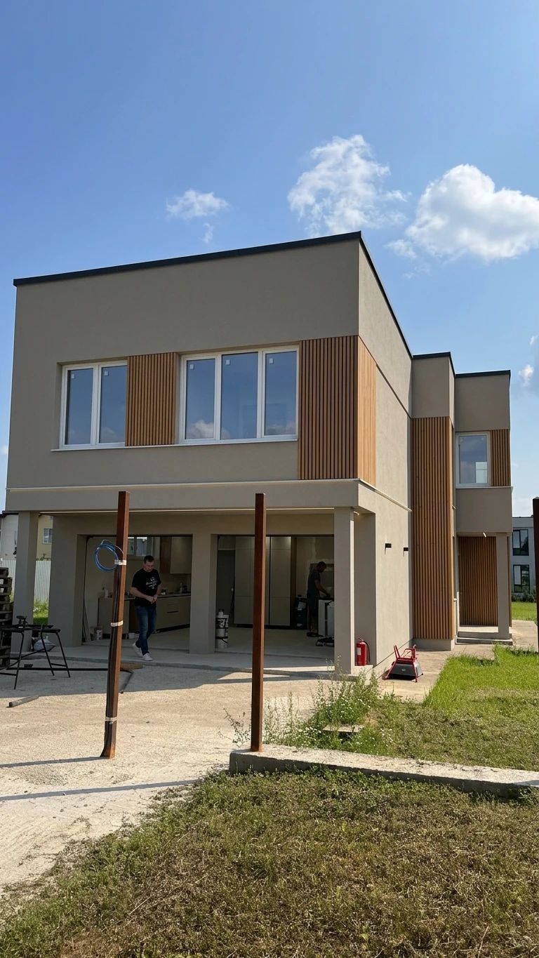 Дизайн фасада в стиле Минимализм — Фасад от нейросети AI Facade